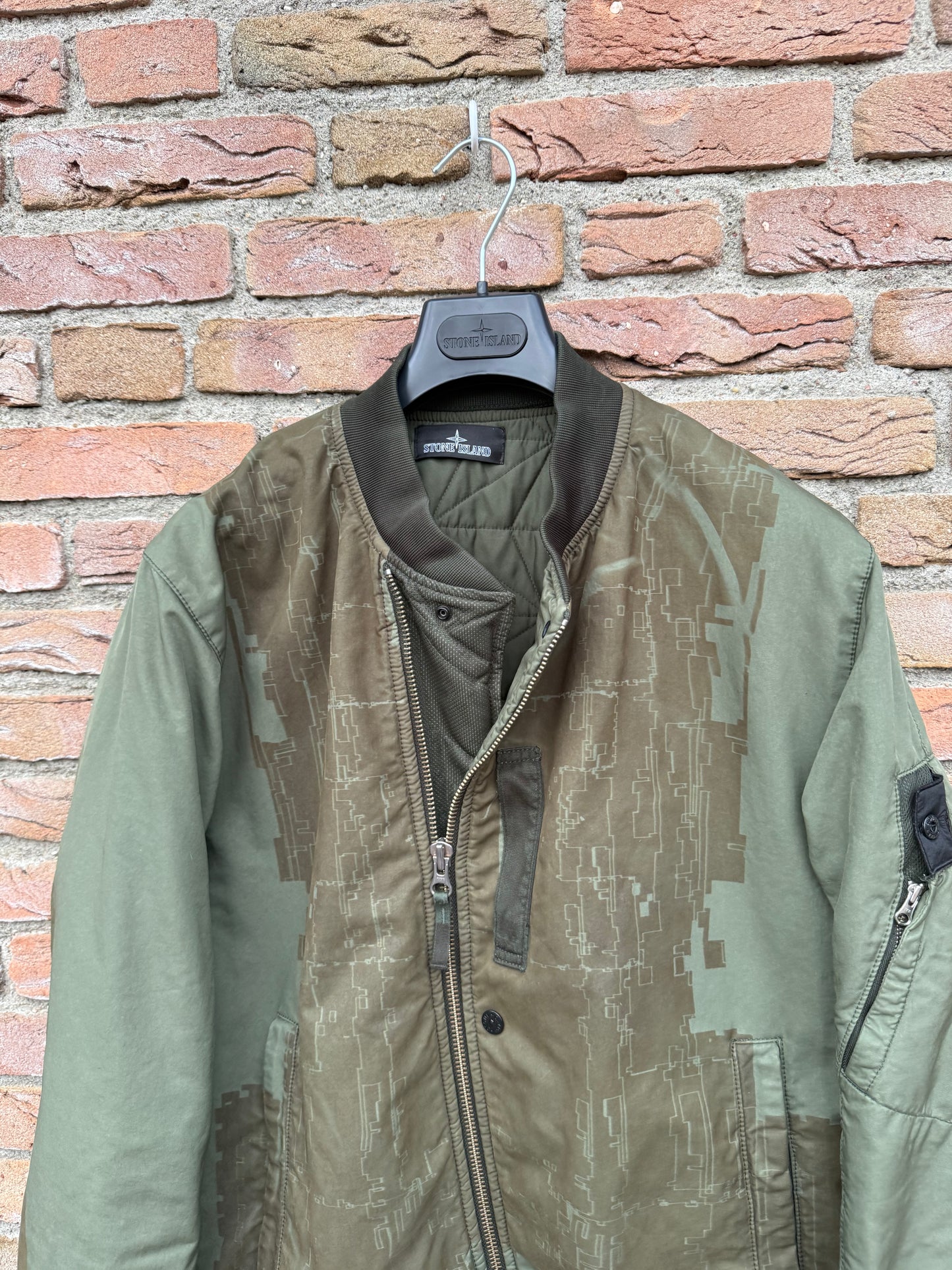Stone Island Shadow Project David-TC Laser Print Bomber Jacket - L