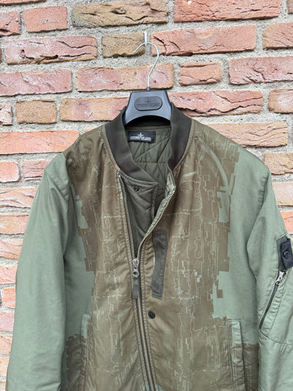 Stone Island Shadow Project David-TC Laser Print Bomber Jacket - L
