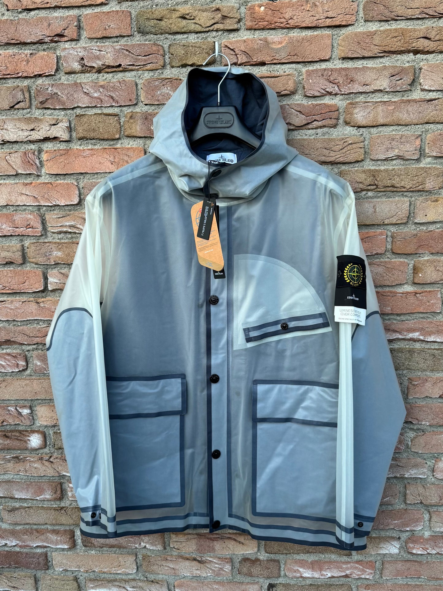 Stone Island 40 Anni Luminescent Poly Cover Composite Jacket - XL