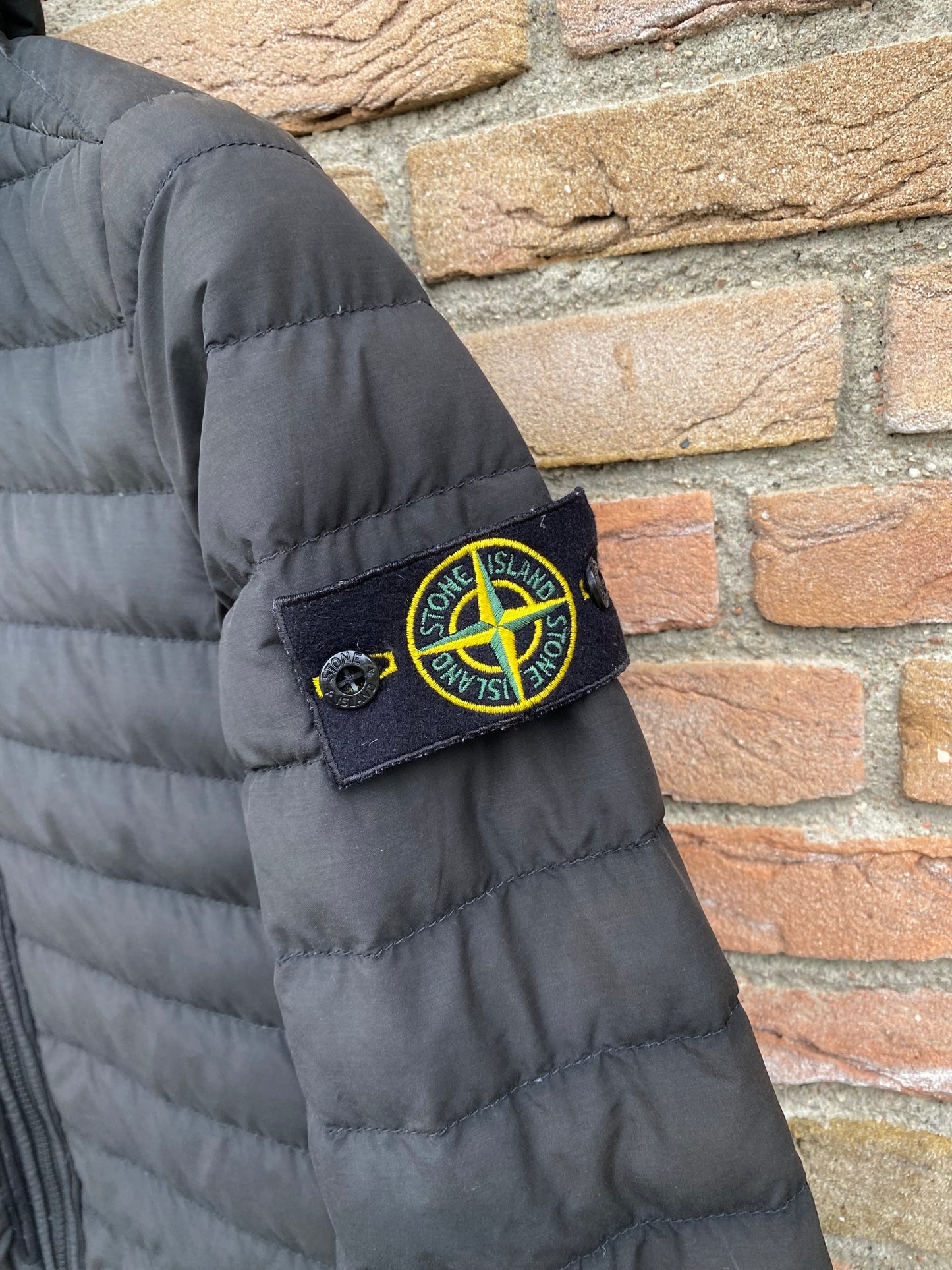 Stone Island O-Cotton / R-Nylon Tela Daunenjacke - S