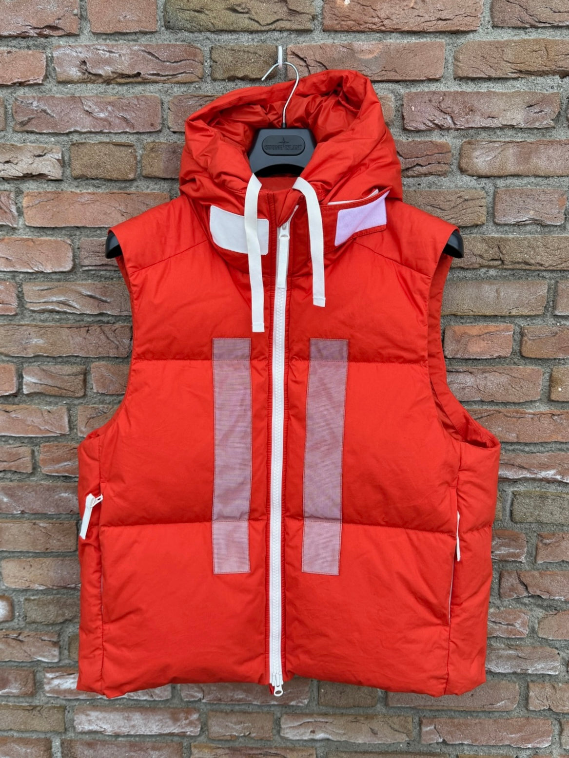 Stone Island Rubber Wax Poplin Down Marina Gilet - M