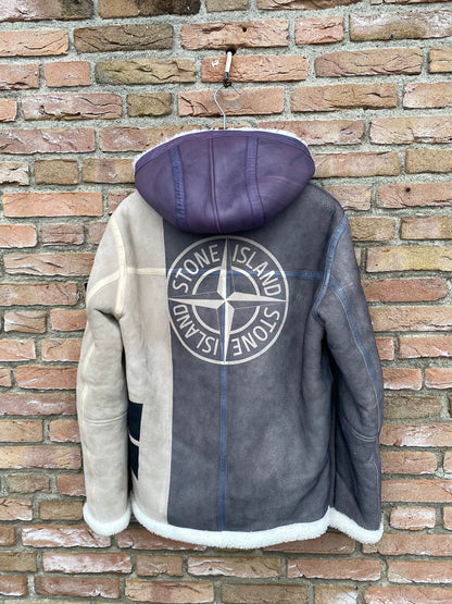 Stone Island Hand Sprayed Sheepskin Jacke - M