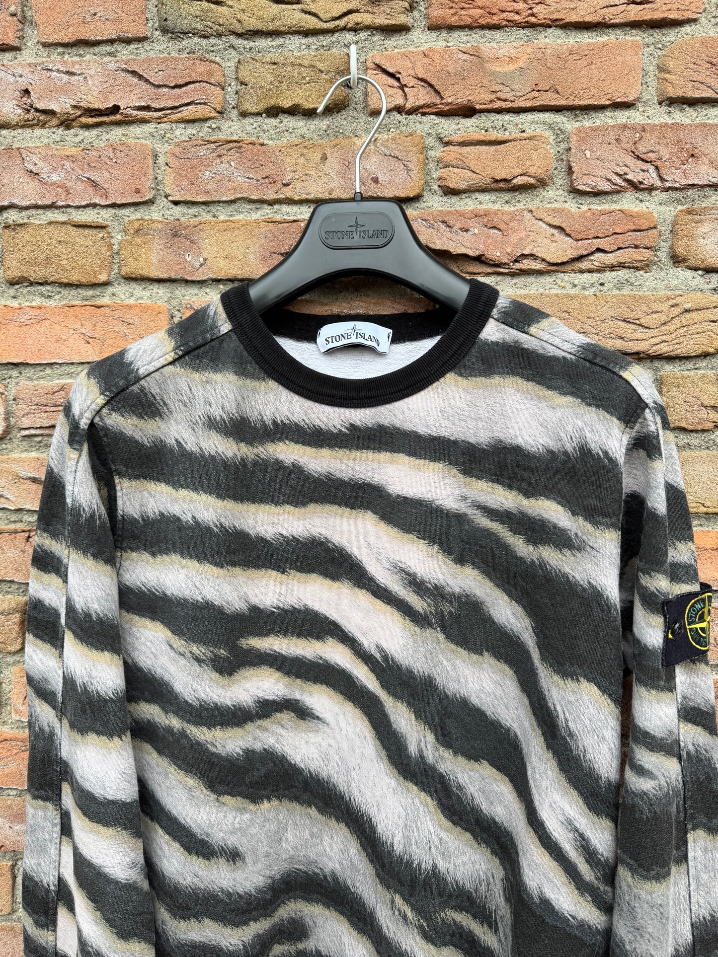 Stone Island White Tiger Sweatshirt - L