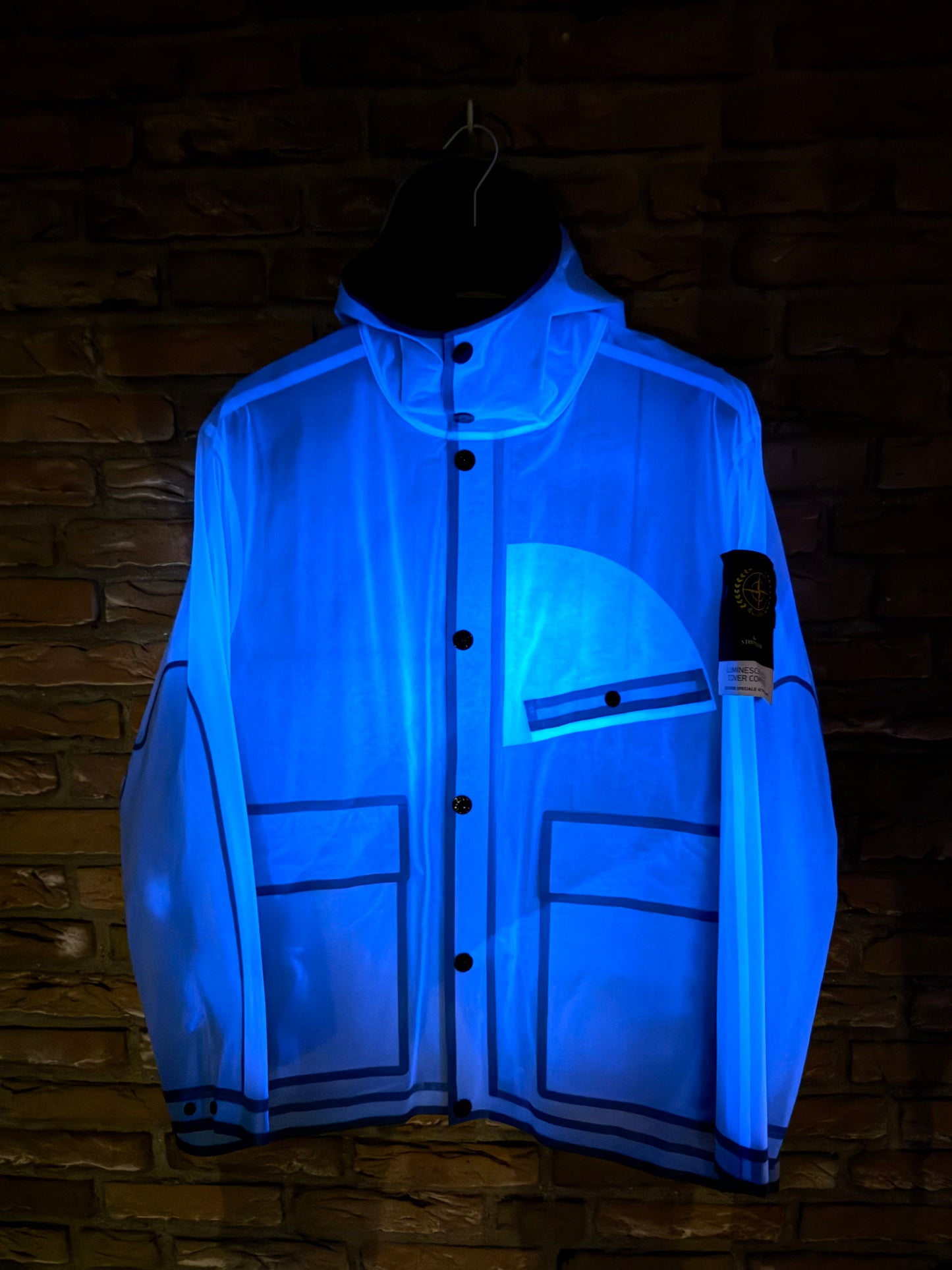 Stone Island 40 Anni Luminescent Poly Cover Composite Jacket - XL