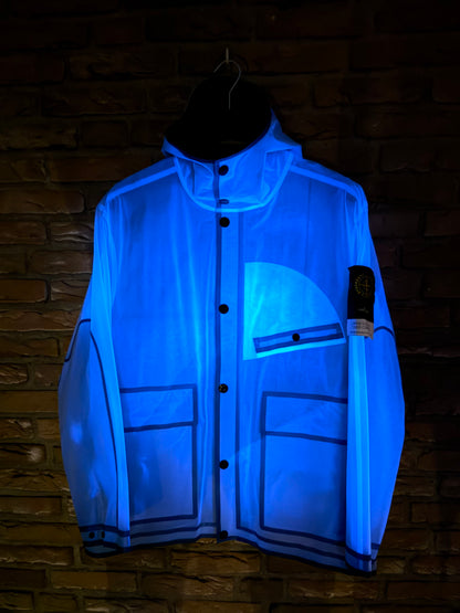 Stone Island 40 Anni Luminescent Poly Cover Composite Jacket - XL