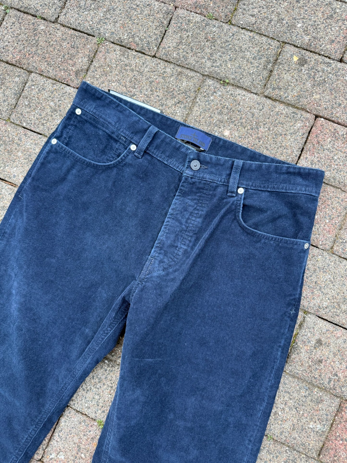 Stone Island Micro Corduroy-Rinsed Trousers - W32