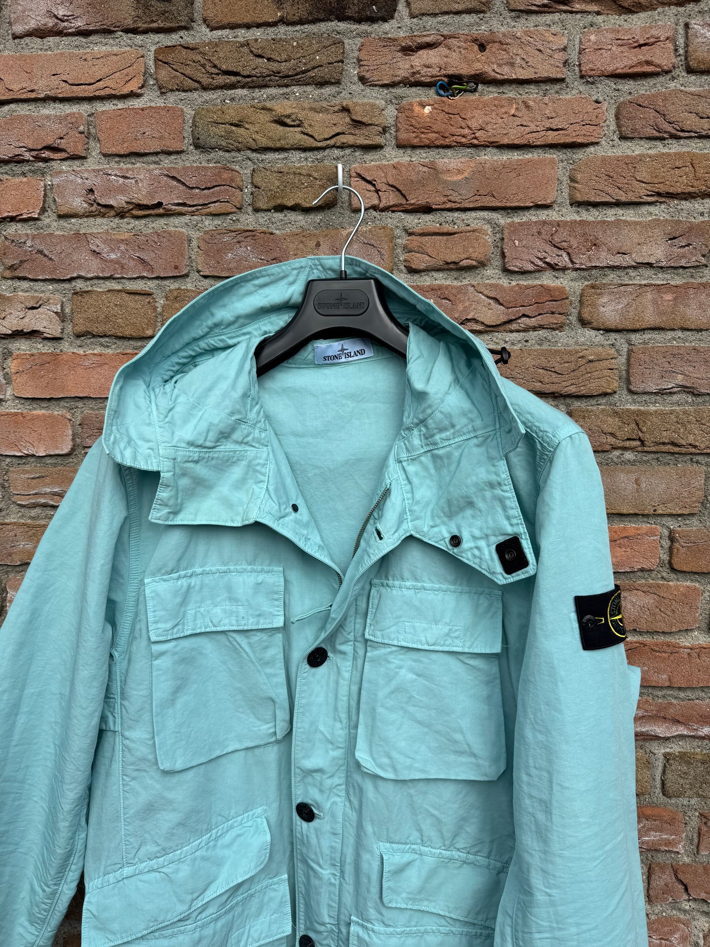 Stone Island Tela Cotone Lino Fiammato-TC Jacket - XL