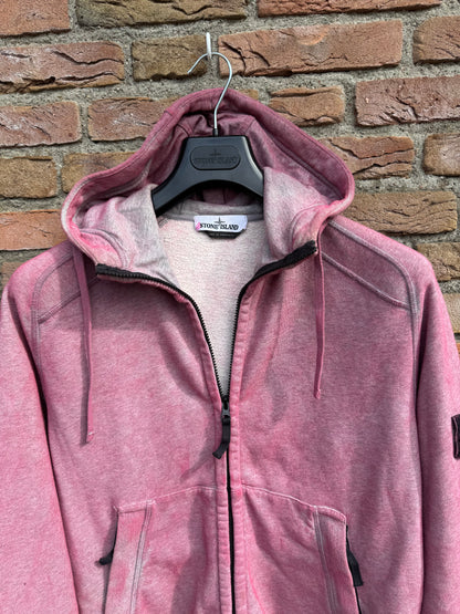 Stone Island Dust Zipped Hoodie - M