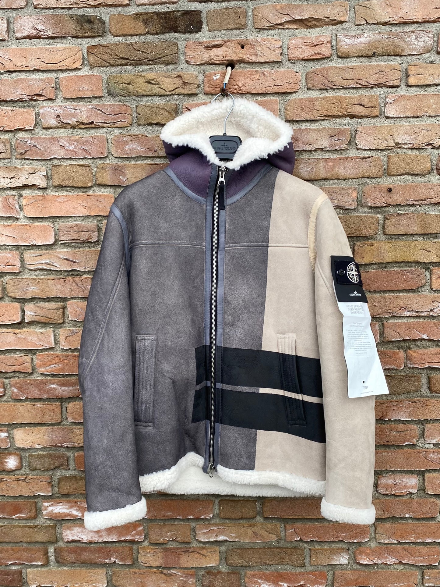 Stone Island Hand Sprayed Sheepskin Jacke - M