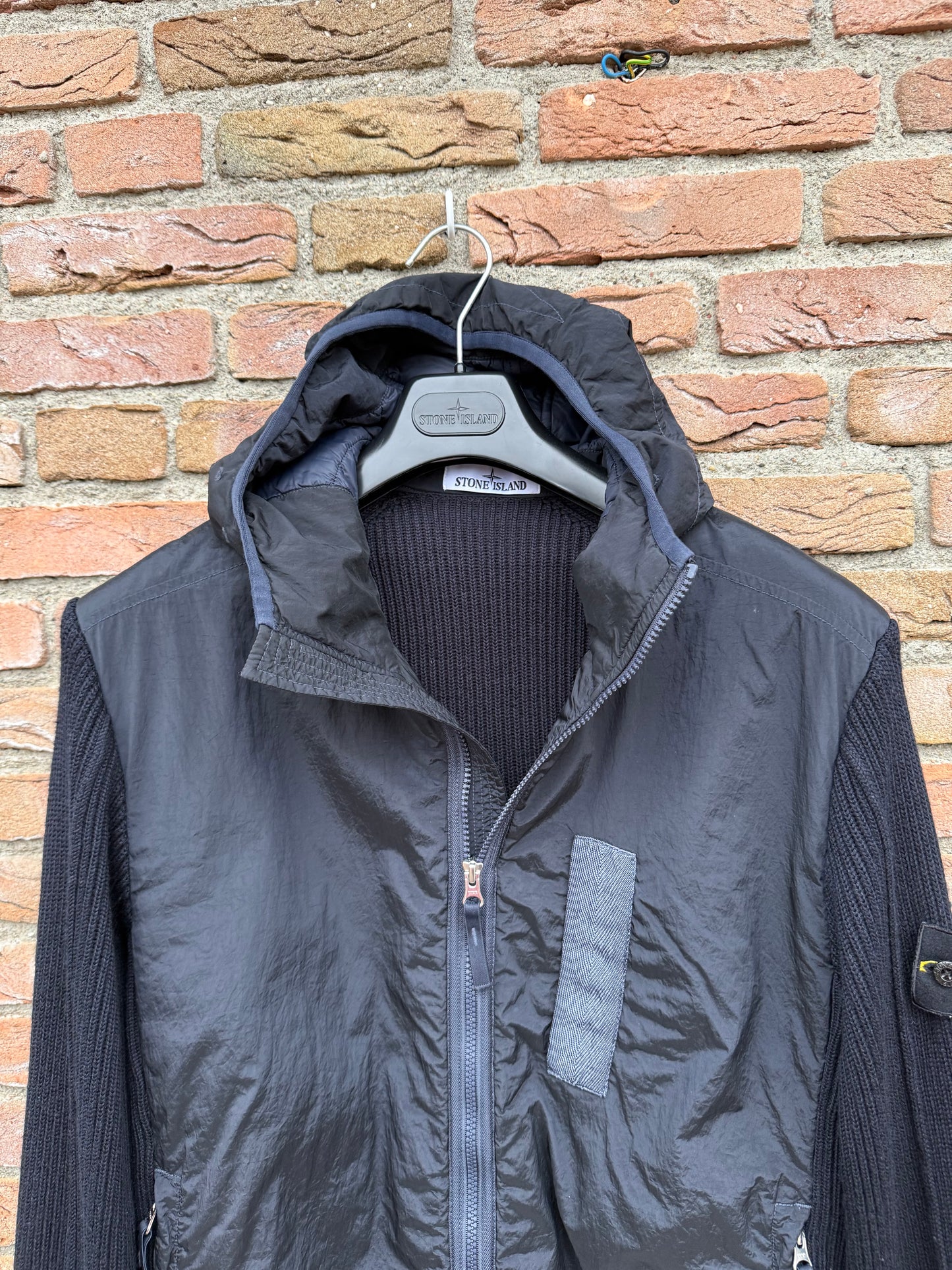 Stone Island Nylon Metal with Primaloft and Knit Jacket - S