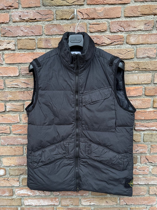 Stone Island Garment Dyed Crinkle Reps R-NY Down Gilet - L