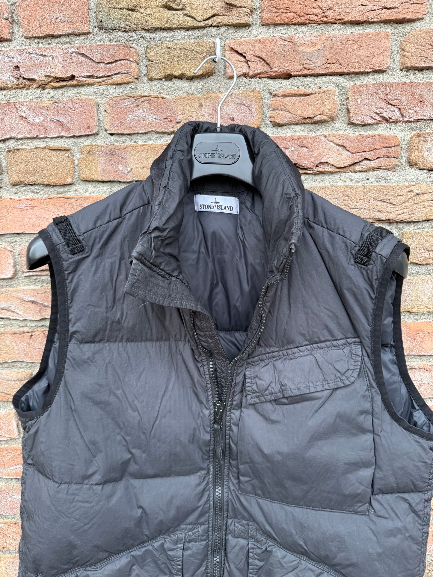 Stone Island Garment Dyed Crinkle Reps R-NY Down Gilet - L