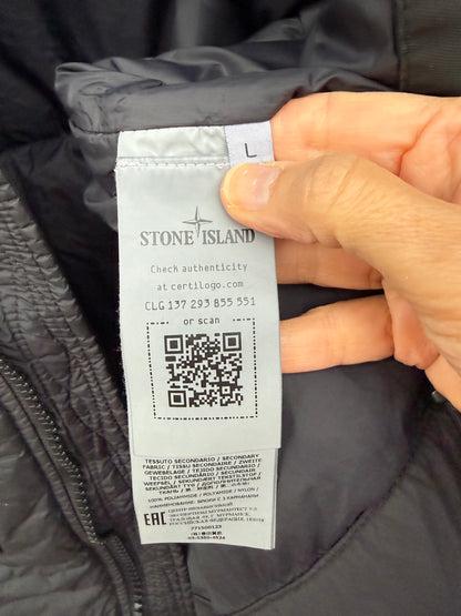 Stone Island Garment Dyed Crinkle Reps R-NY Down Gilet - L
