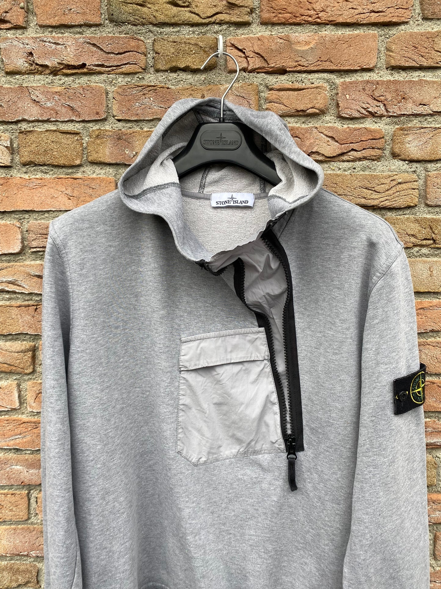 Stone Island Zip Hoodie - L