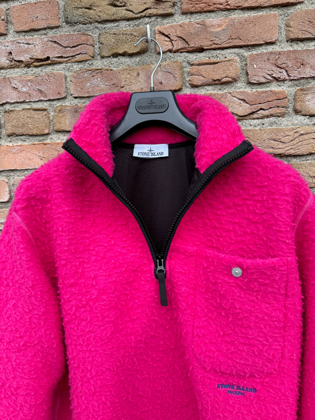 Stone Island Marina Zip Fleece Pullover - M