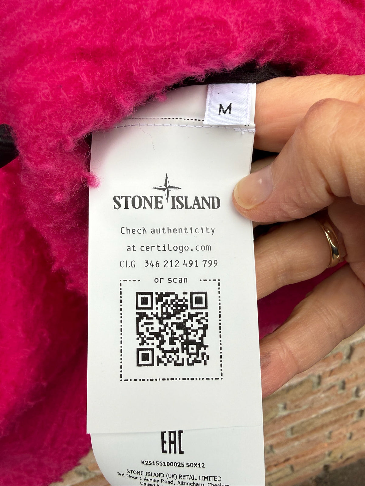 Stone Island Marina Zip Fleece Pullover - M
