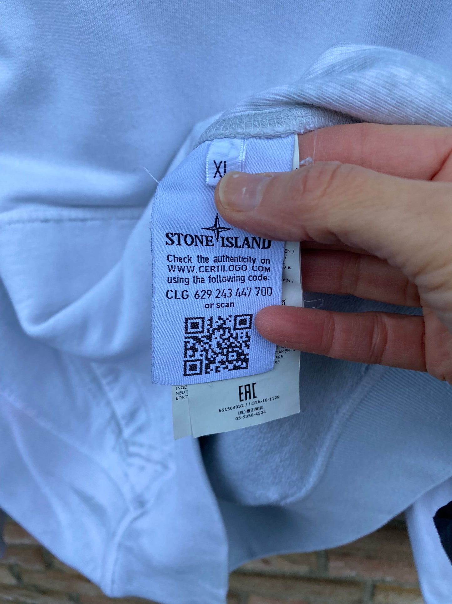 Stone Island Hand Corrosion Hoodie - XL