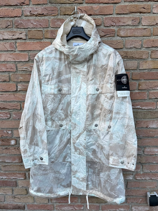 Stone Island UV-Reactive Scan Camo on Nylon Ripstop Jacket - L