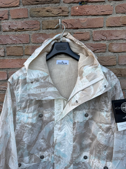 Stone Island UV-Reactive Scan Camo on Nylon Ripstop Jacket - L