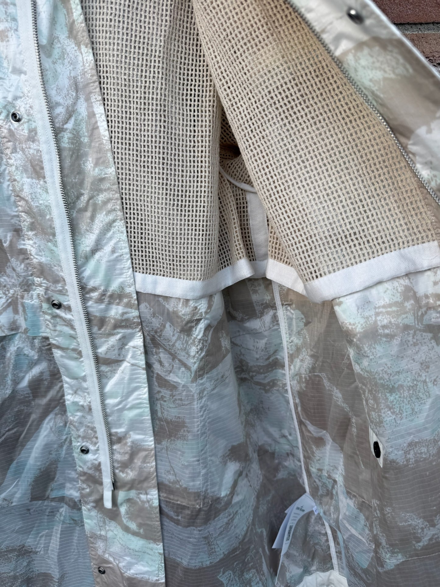 Stone Island UV-Reactive Scan Camo on Nylon Ripstop Jacket - L